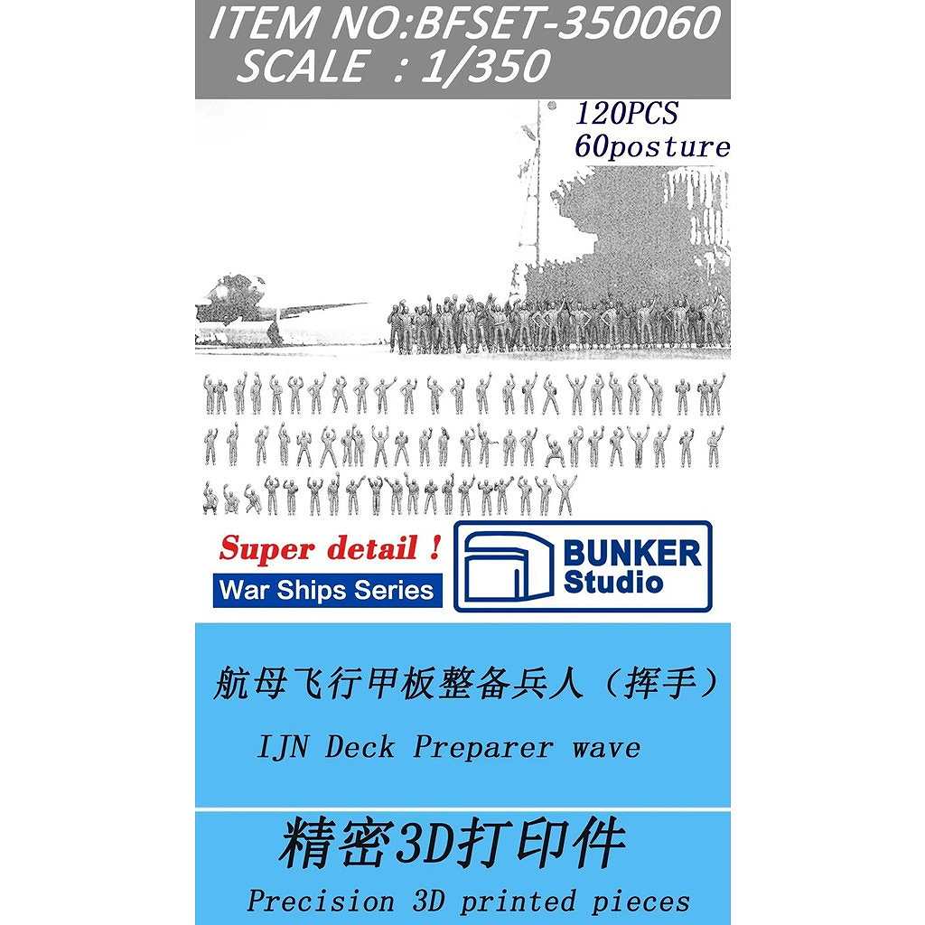 【新製品】BFSET-350060 日本海軍 飛行甲板作業員 万歳【ネコポス規格外】