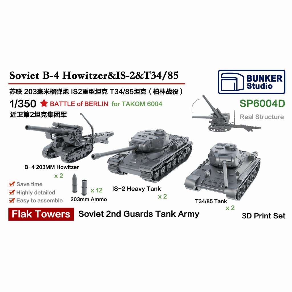 【新製品】SP6004D WWII ソ連軍 第2親衛軍戦車隊｢ベルリンの戦い｣