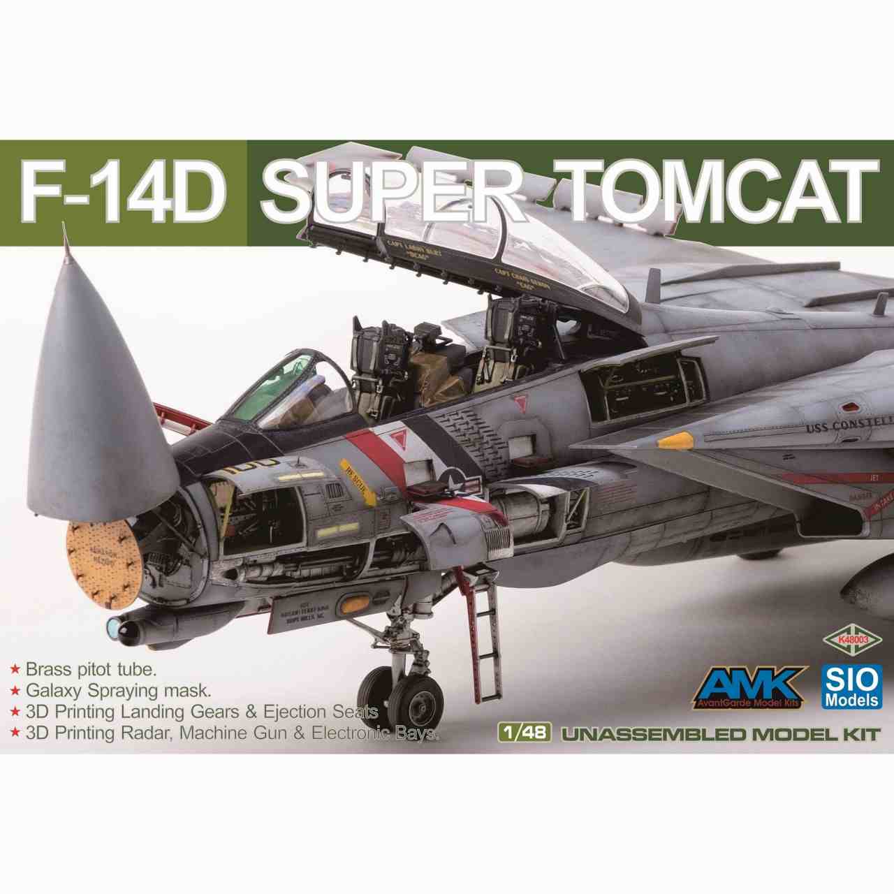 【新製品】K48003 1/48 グラマン F-14D スーパートムキャット スペシャルエディション