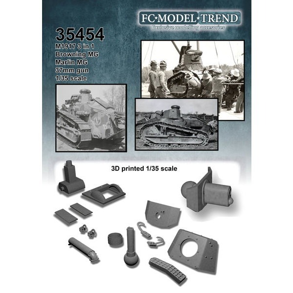 【新製品】35454 1/35 アメリカ軍 M1917用改造セット（3in1)