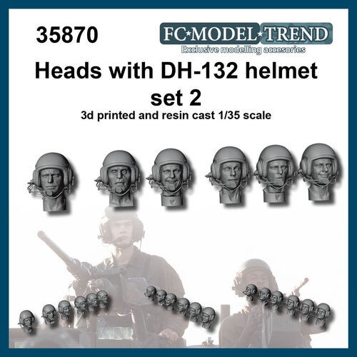 【新製品】35870 1/35 DH-132ヘルメット装着ヘッドセット2