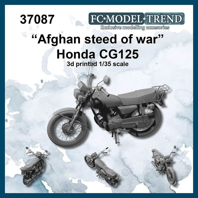 【新製品】37087 1/35 現用 「アフガニスタンの軍馬」 ホンダ CG125 オートバイ