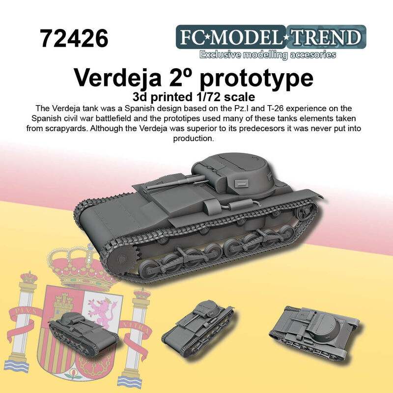 【新製品】72426 WWII スペイン ベルデハ軽戦車 試作型
