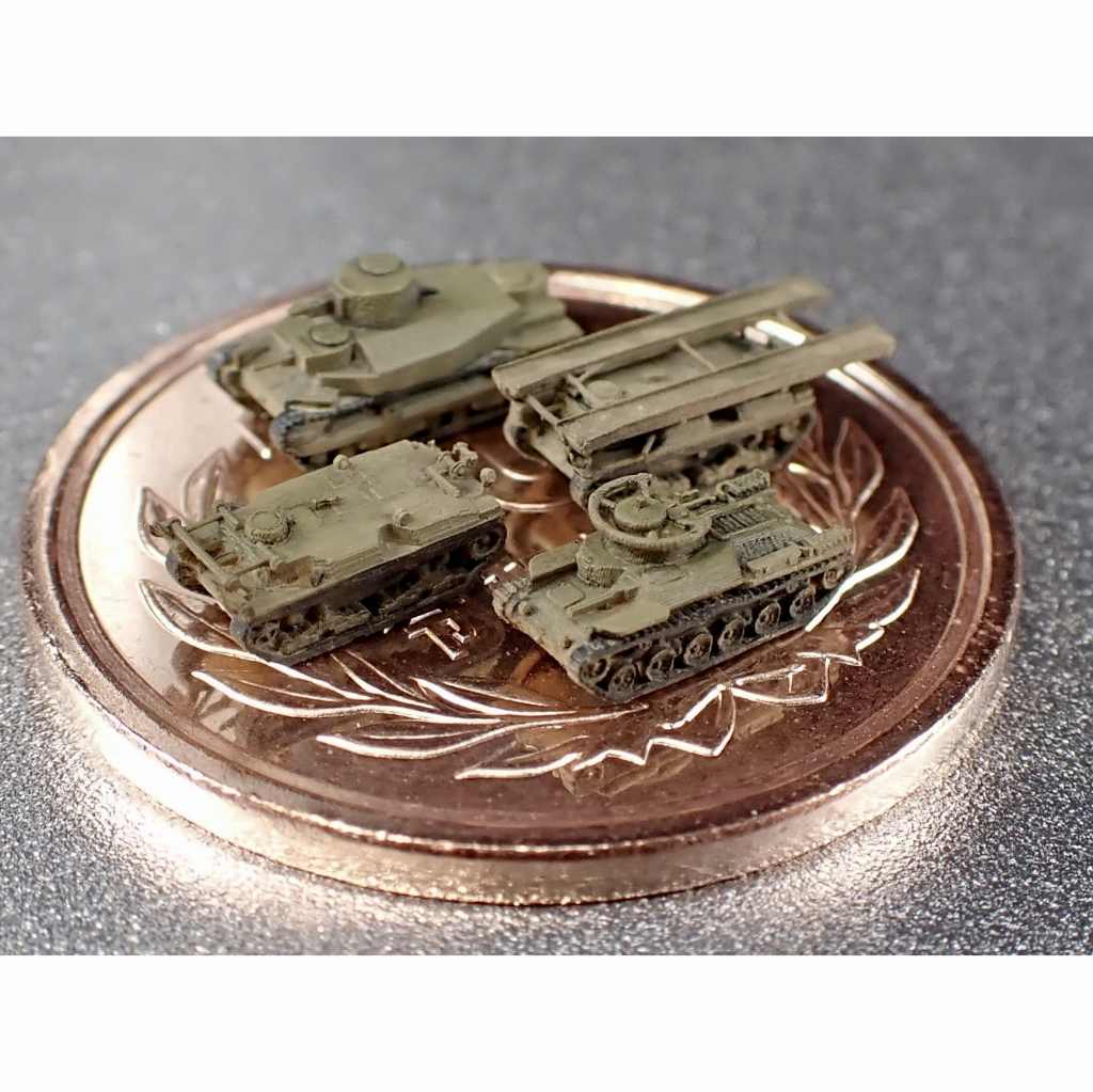 【新製品】JPN14 日本軍 車両セット 九五式重戦車 ロ号, 九七式指揮戦車 シキ, 装甲作業機 SS機, 装甲作業機