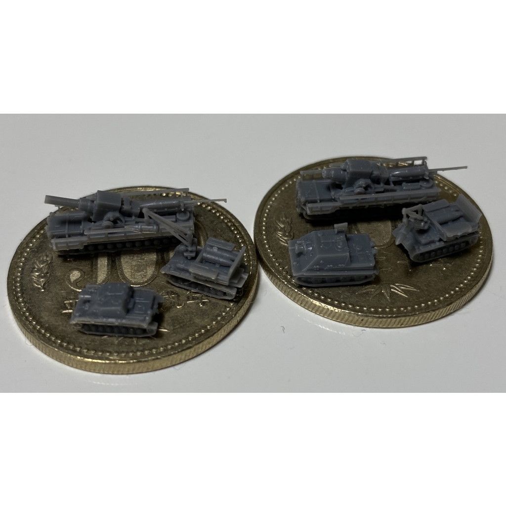 【再入荷】G6 ドイツ軍 戦車セット4 大口径砲車両 カール自走砲60ｃｍ, 弾薬運搬車, カール自走砲54ｃｍ, シュトゥルムティーガー, ブルムベア