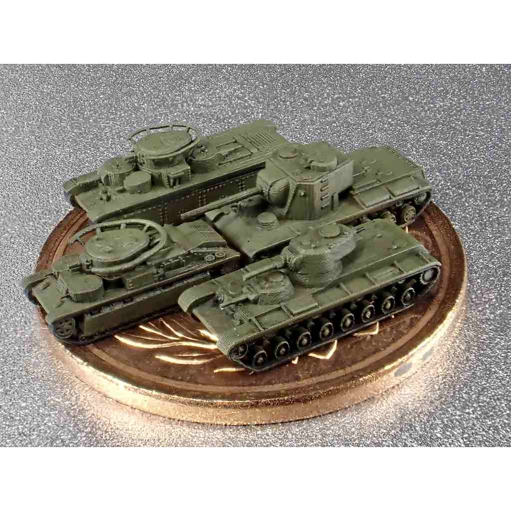 【再入荷】R7 ロシア軍 重戦車セット SMK、KV-5、T-28 1934、T-35 1935