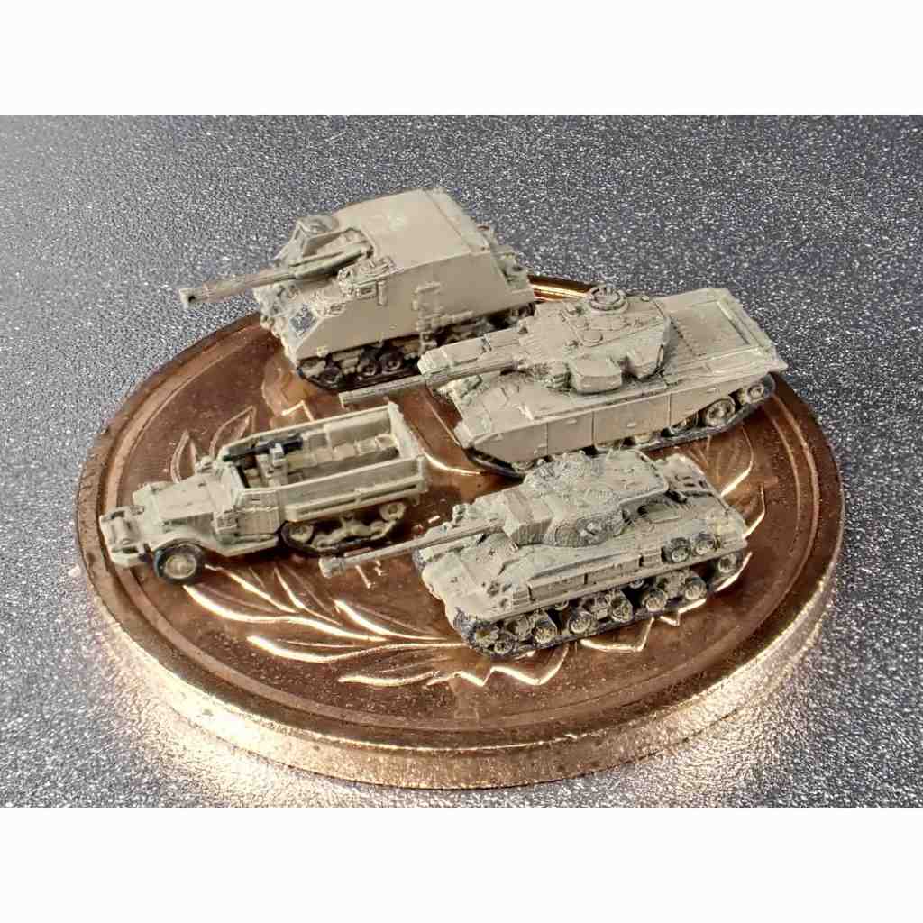 【再入荷】IDF1 現用イスラエル軍 車両セット M50 スーパーシャーマン, センチュリオン Mk5, M3 ハーフトラック, ソルタム L33 155mm自走砲