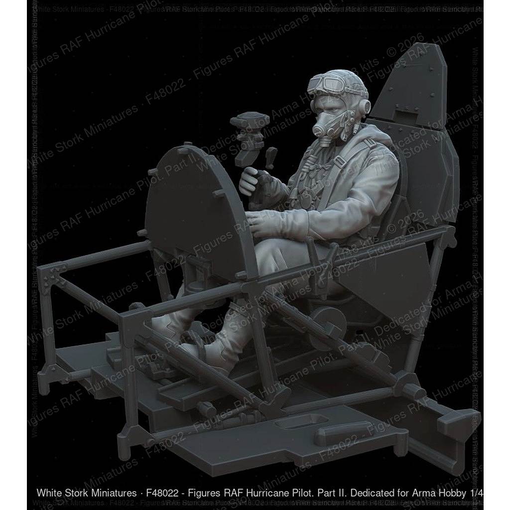 【新製品】F48022 1/48 イギリス空軍 ハリケーンパイロット Pt.2 【ネコポス規格外】