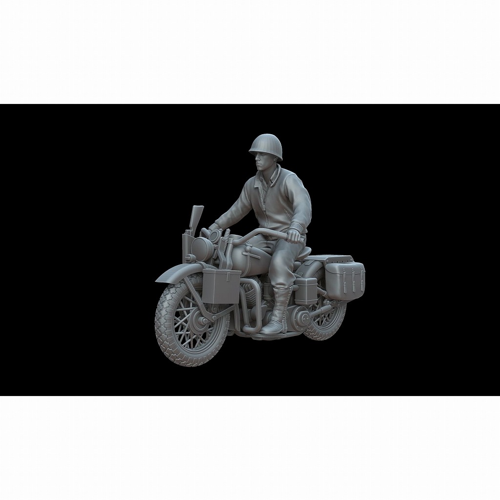【新製品】M72005 1/72 米兵が乗る軍用WLAオートバイ 【ネコポス規格外】