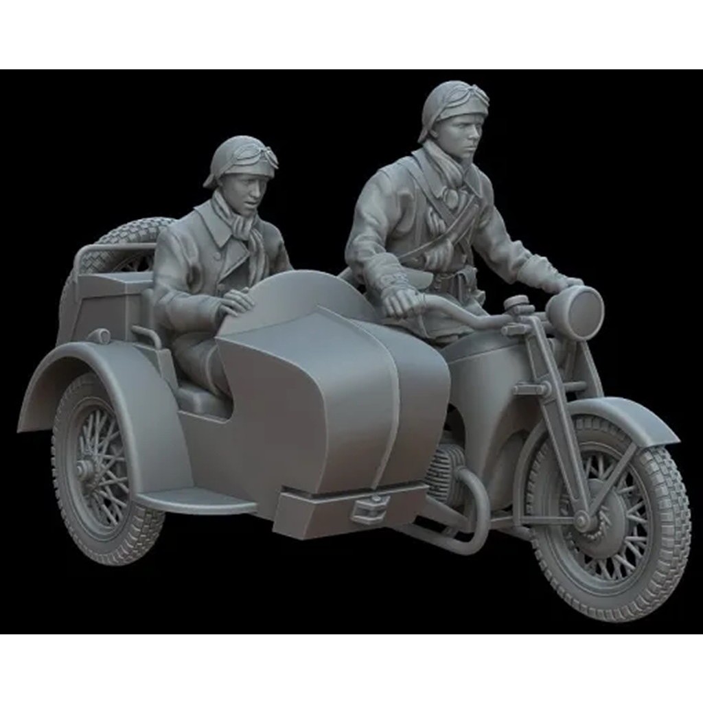 【新製品】M72009 1/72 WWII フランス軍 グノーム・ローヌ AX2に乗るクルー2体 パート2 【ネコポス規格外】