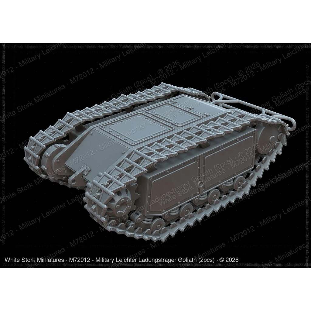 【新製品】M72012 1/72 ドイツ軍 ゴリアテ無線爆薬車 2両セット 【ネコポス規格外】