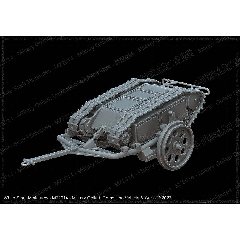 【新製品】M72014 1/72 ゴリアテ爆薬車と運搬カートのセット 【ネコポス規格外】