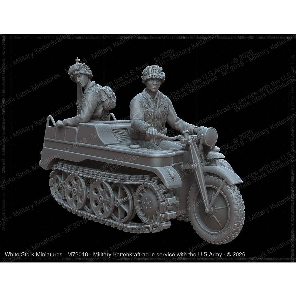 【新製品】M72018 1/72 米軍鹵獲使用 ケッテンクラート(車両1両+乗員) 【ネコポス規格外】