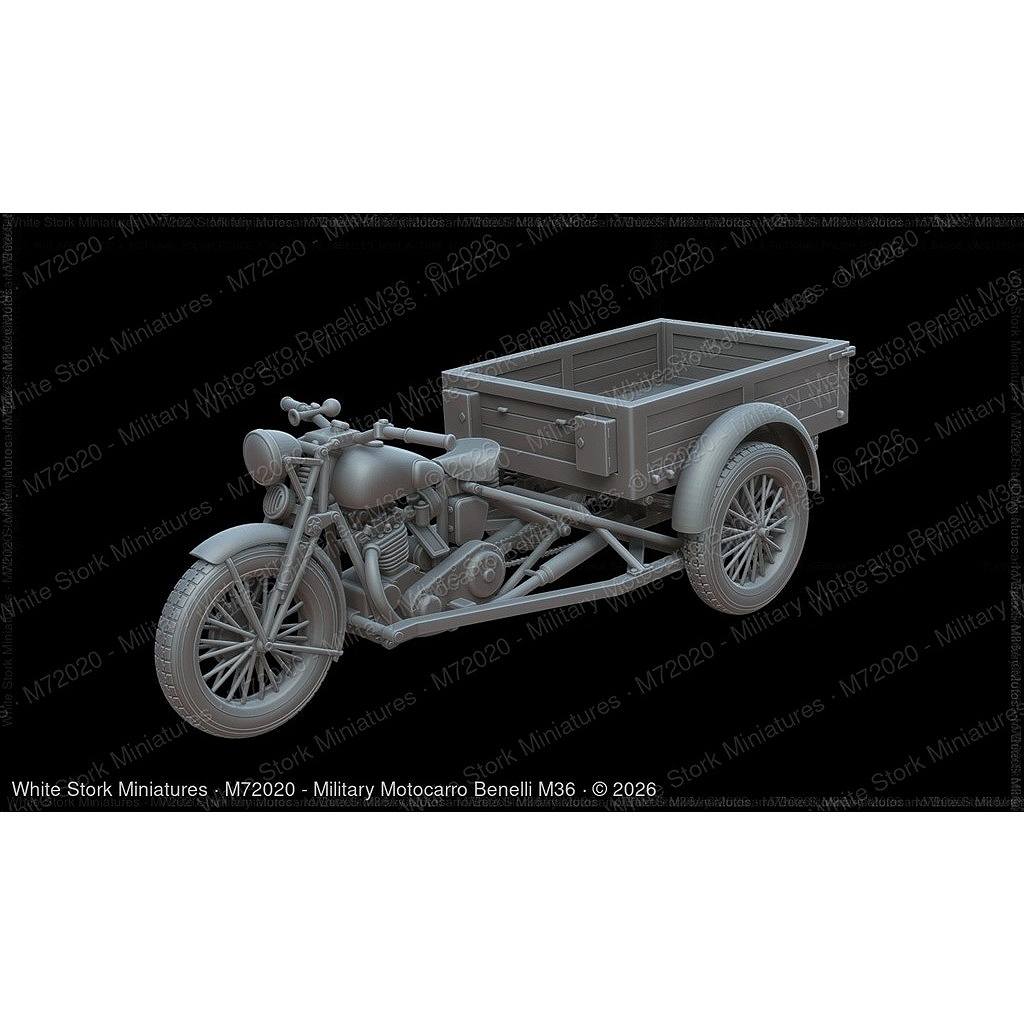 【新製品】M72020 1/72 ベネリ M36 モトカーロ(車両1台) 【ネコポス規格外】