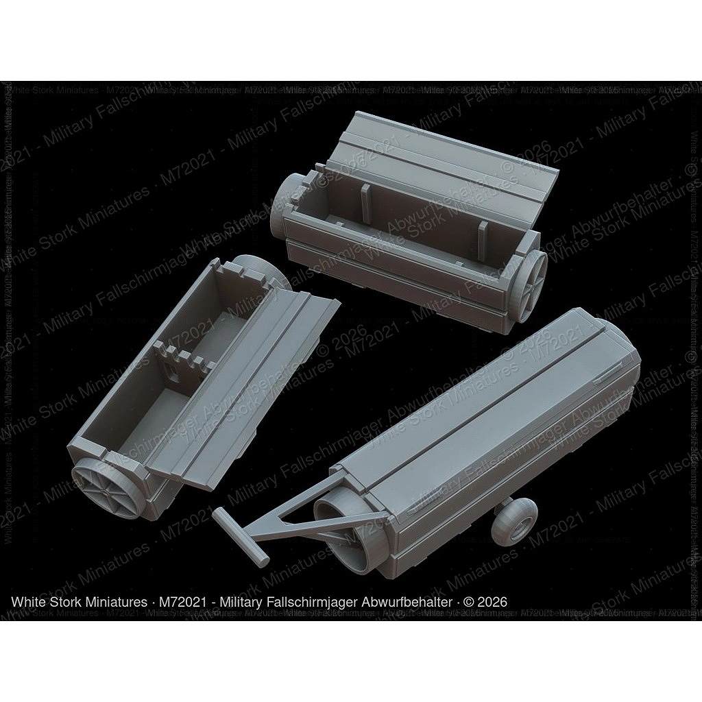 【新製品】M72021 1/72 ドイツ空挺部隊 投下コンテナセット 【ネコポス規格外】