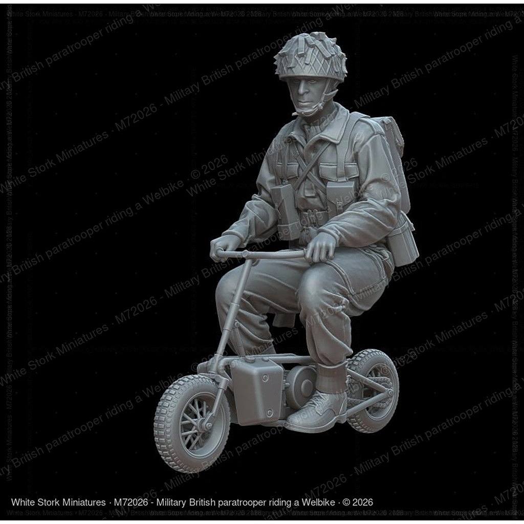 【新製品】M72026 1/72 ウェルバイクに乗る英空挺兵(兵士1体+車両1台) 【ネコポス規格外】