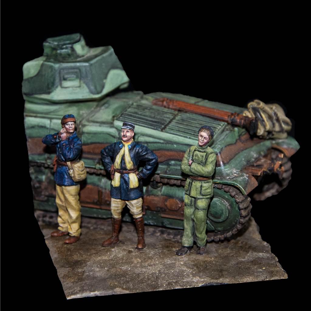 【新製品】F72008 1/72 フランス軍戦車兵 (3体)