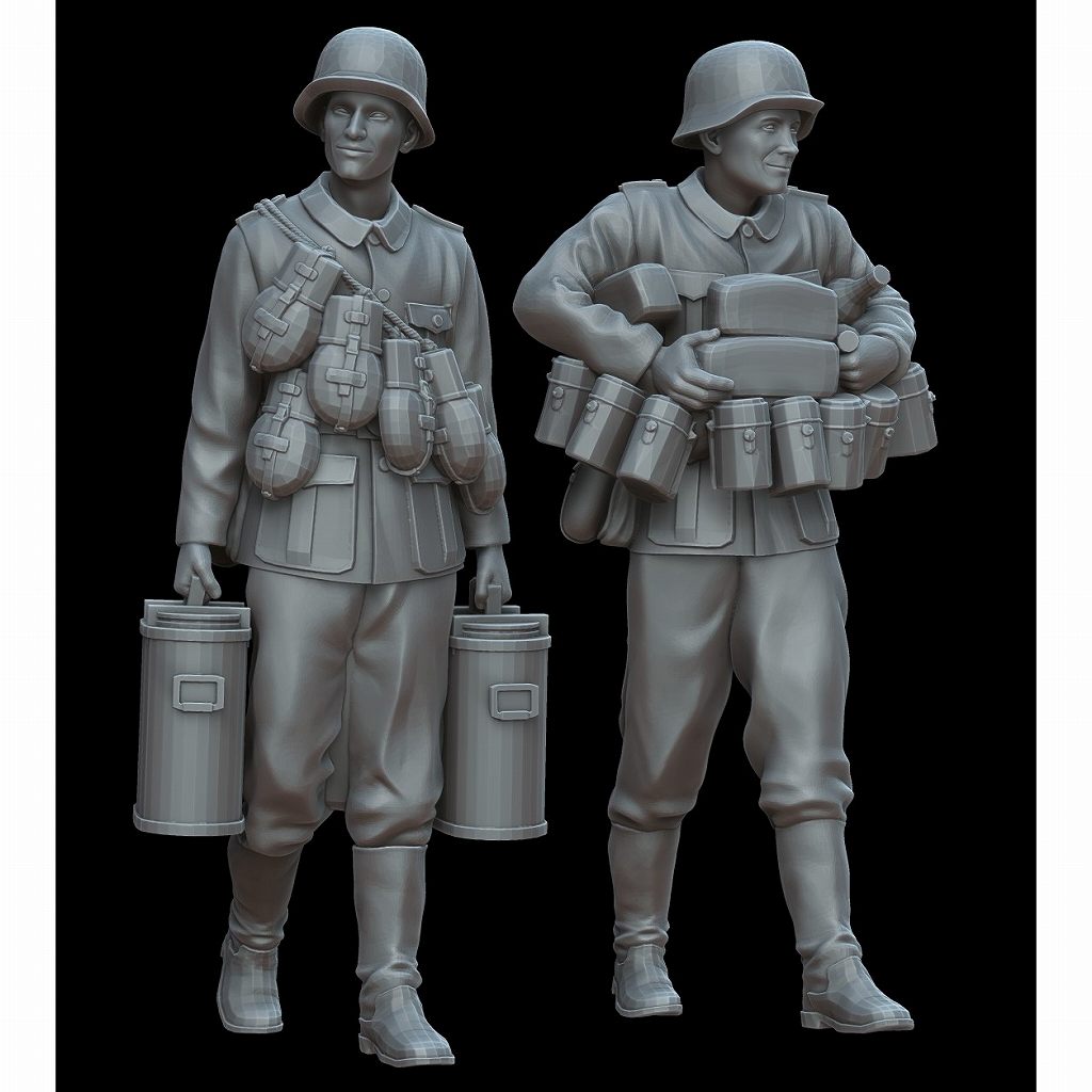 【新製品】F72040 1/72 ドイツ軍兵士「昼飯」の準備 (2体)