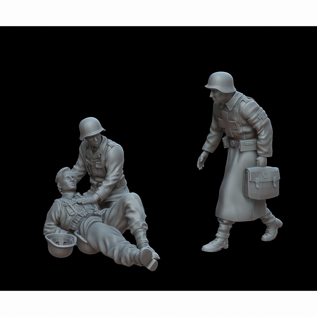 【新製品】F72041 1/72 ドイツ軍兵士「救急！救急！」 (3体)