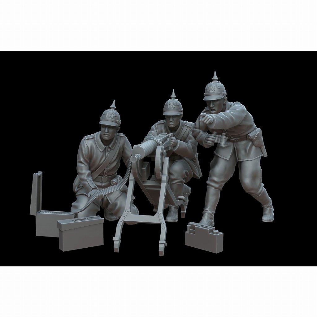 【新製品】F72045 1/72 WWI ドイツ軍チーム MG 08/15 (3体)