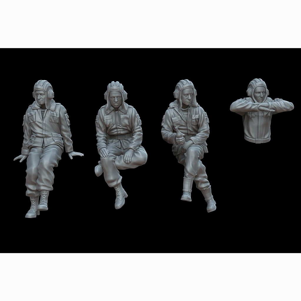 【新製品】F72103 1/72 ロシア戦車兵4体（1990年代） 【ネコポス規格外】