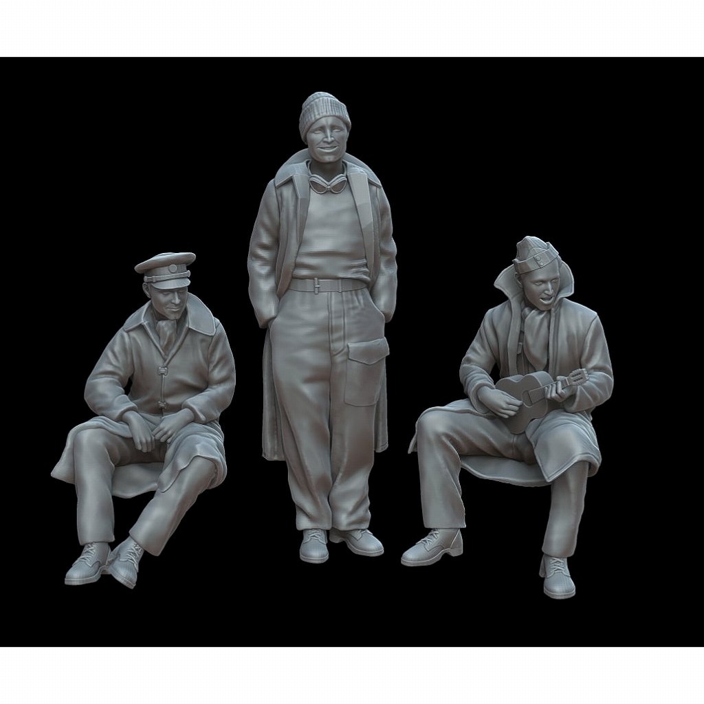【新製品】F72104 1/72 LRDG兵士3体 北アフリカ 1942年 【ネコポス規格外】