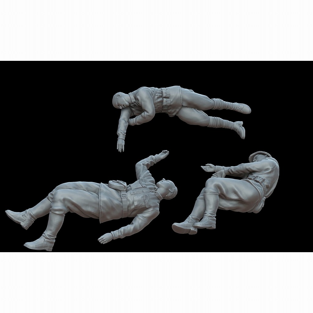 【新製品】F72106 1/72 WWII 戦闘後の倒れたソビエト兵（3体） 【ネコポス規格外】