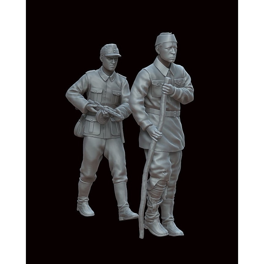 【新製品】F72111 1/72 カレリア 1941年 フィンランド兵士とロシアの捕虜（2体） 【ネコポス規格外】