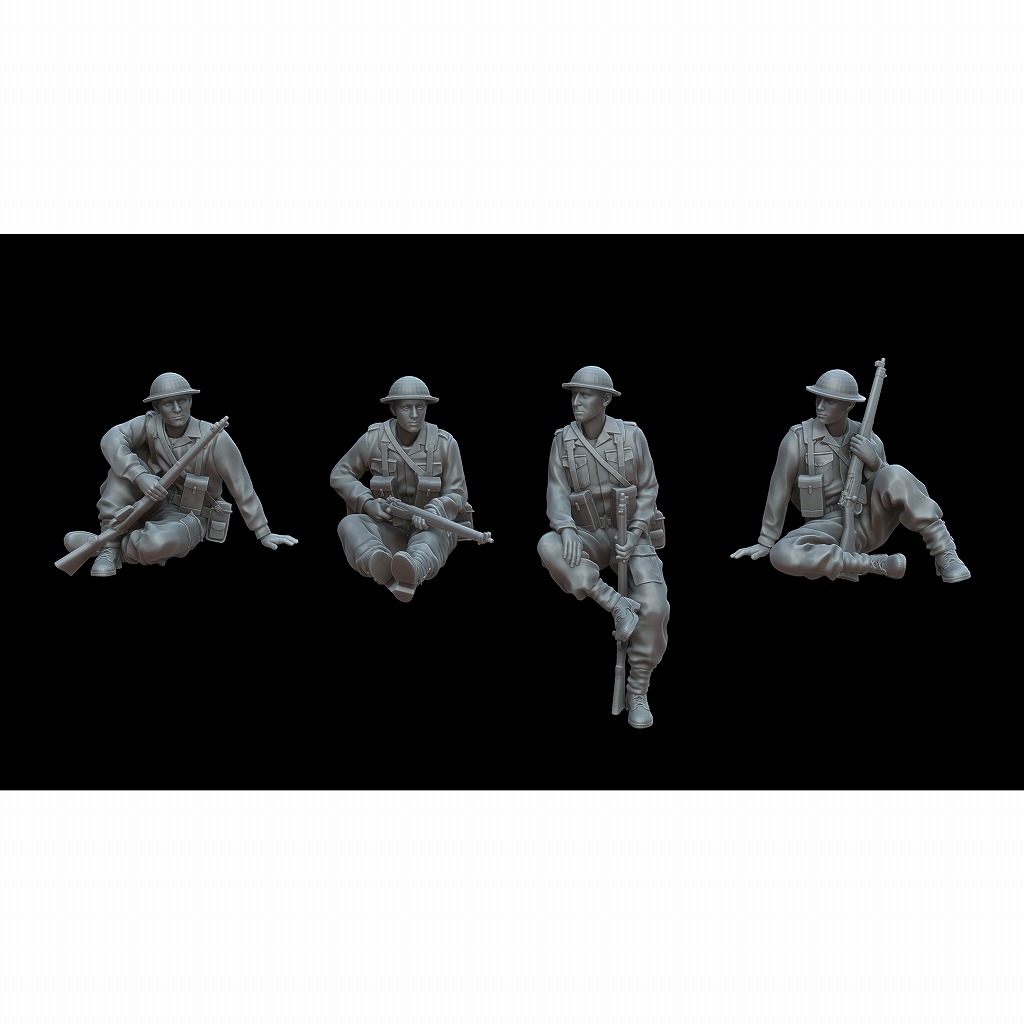 【新製品】F72113 1/72 イギリス戦車跨乗兵（4体） 【ネコポス規格外】