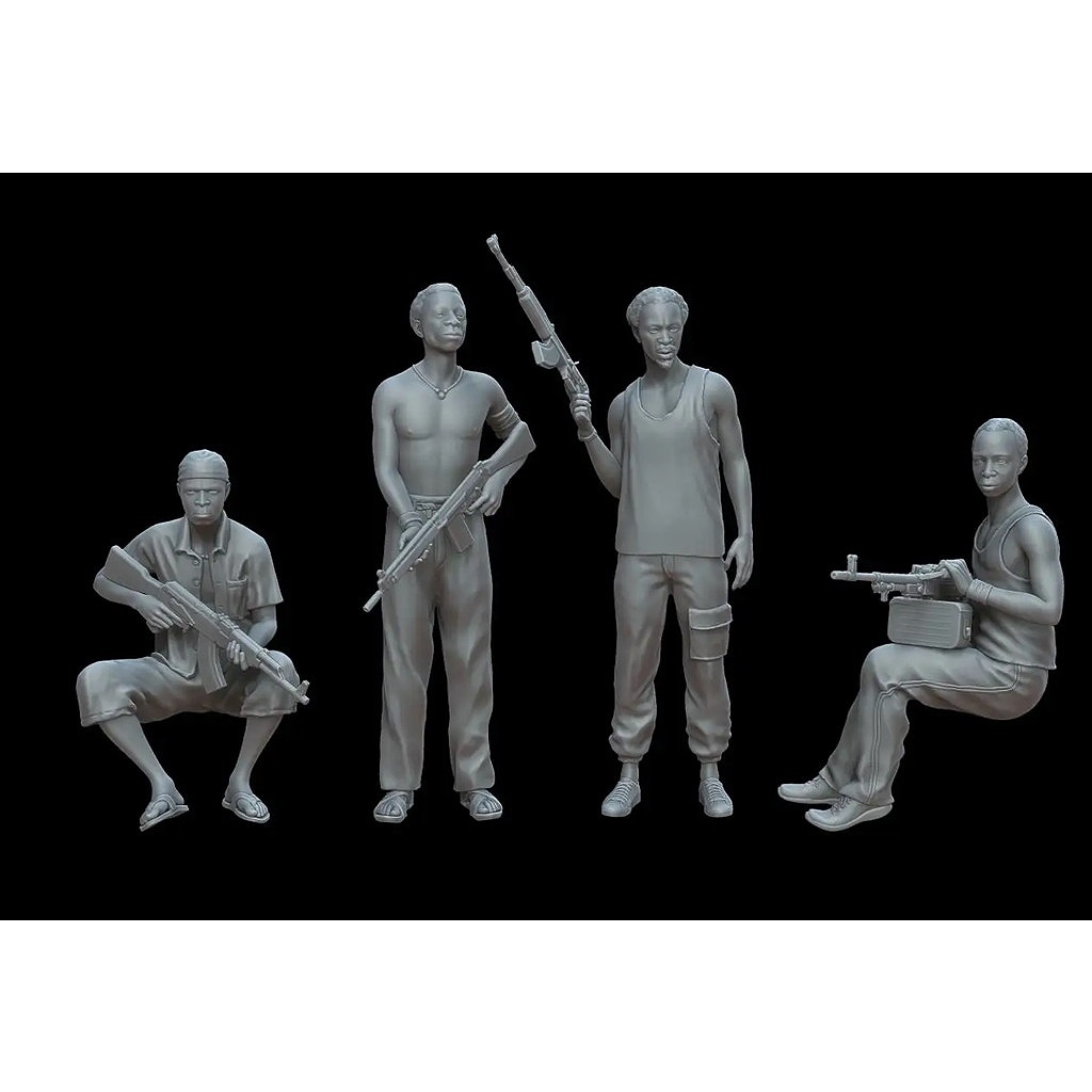 【新製品】F72124 1/72 現代の海賊（4体）【ネコポス規格外】