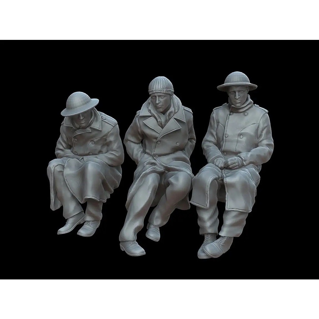 【新製品】F72132 1/72 イギリス軍捕虜3体 北アフリカ 1941/1942年【ネコポス規格外】