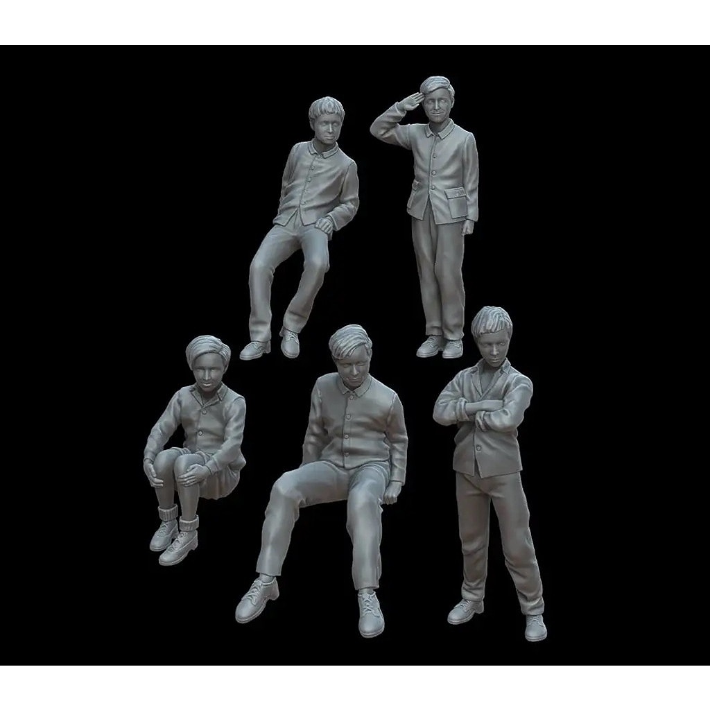 【新製品】F72133 1/72 少年たち(5体）【ネコポス規格外】