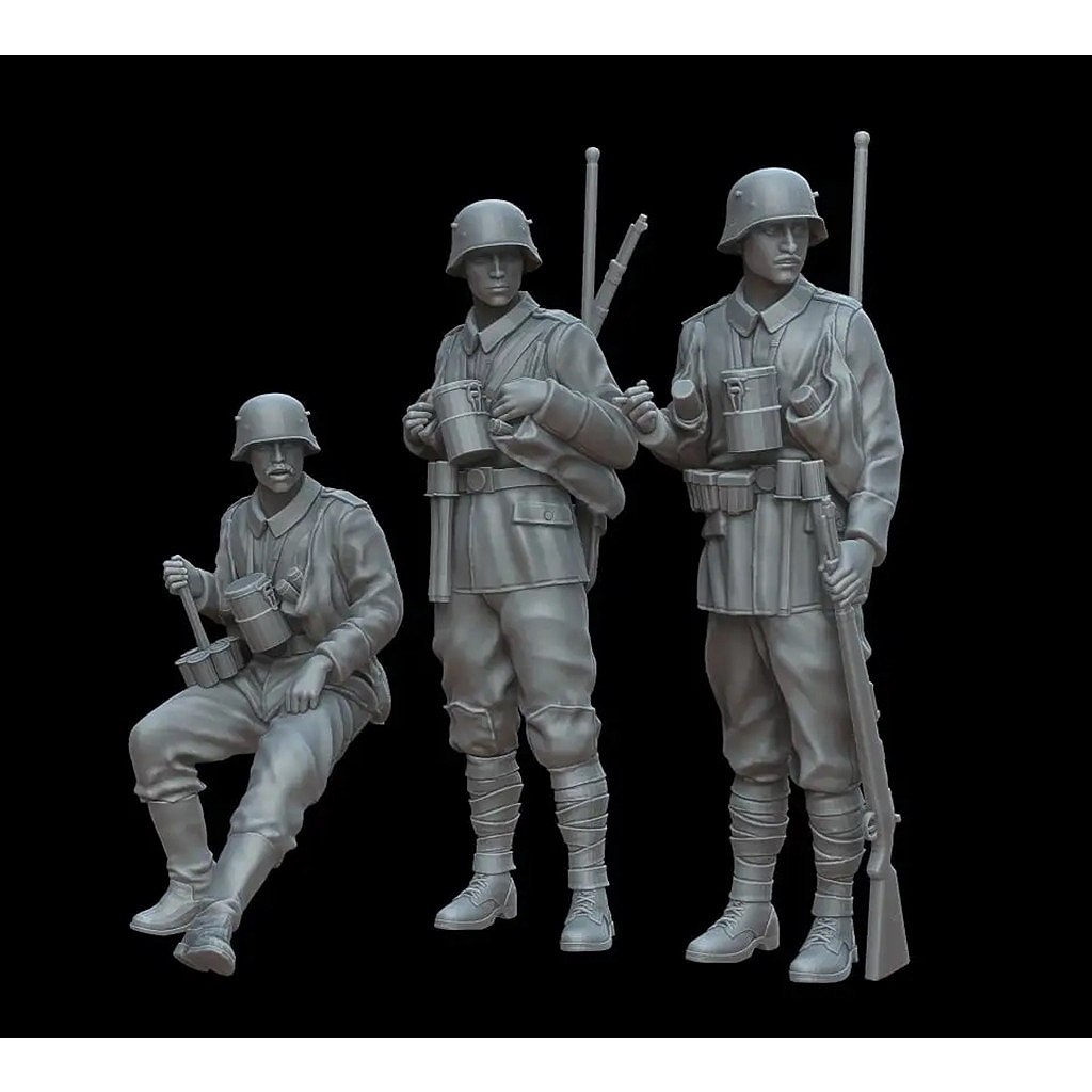 【新製品】F72138 1/72 WWI ドイツ突撃歩兵（ストームトルーパー）3体【ネコポス規格外】
