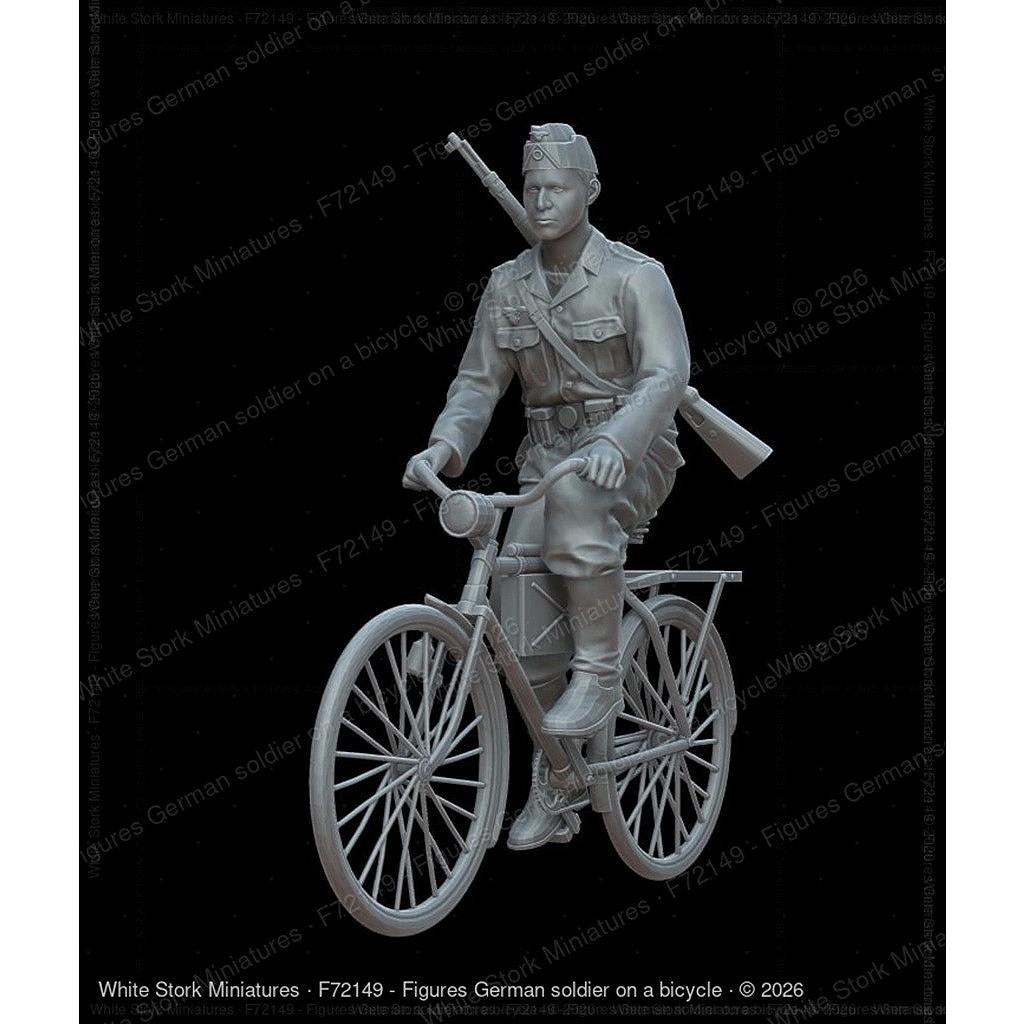 【新製品】F72149 1/72 自転車に乗るドイツ兵1体 【ネコポス規格外】