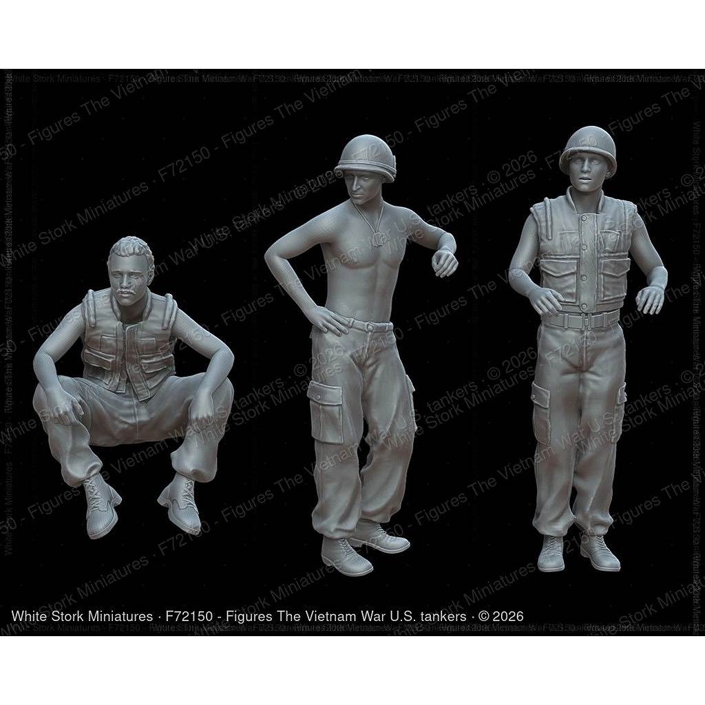 【新製品】F72150 1/72 ベトナム戦争 アメリカ軍戦車兵(3体) 【ネコポス規格外】
