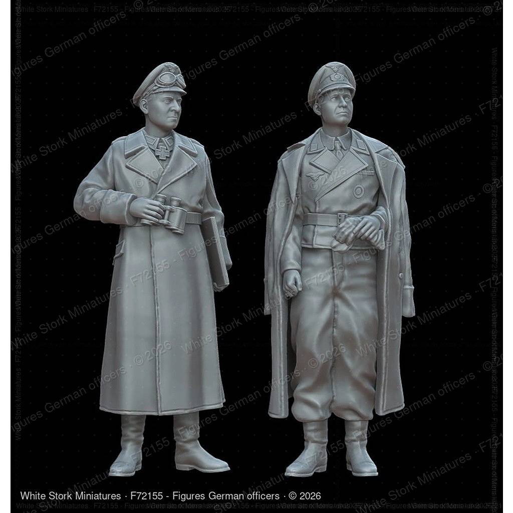 【新製品】F72155 1/72 ドイツ軍将校(2体) 【ネコポス規格外】