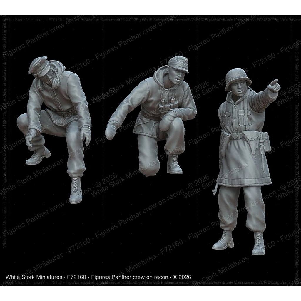 【新製品】F72160 1/72 偵察任務中のパンター戦車兵(3体) 【ネコポス規格外】