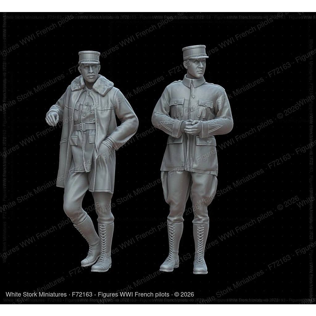 【新製品】F72163 1/72 第一次世界大戦 フランス軍パイロット(2体) 【ネコポス規格外】