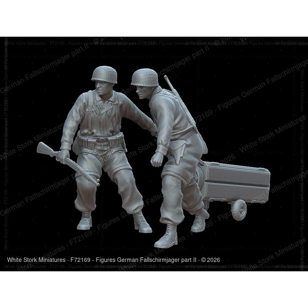 【新製品】F72169 1/72 ドイツ空挺兵 Part 2(補給コンテナを運ぶ、2体) 【ネコポス規格外】