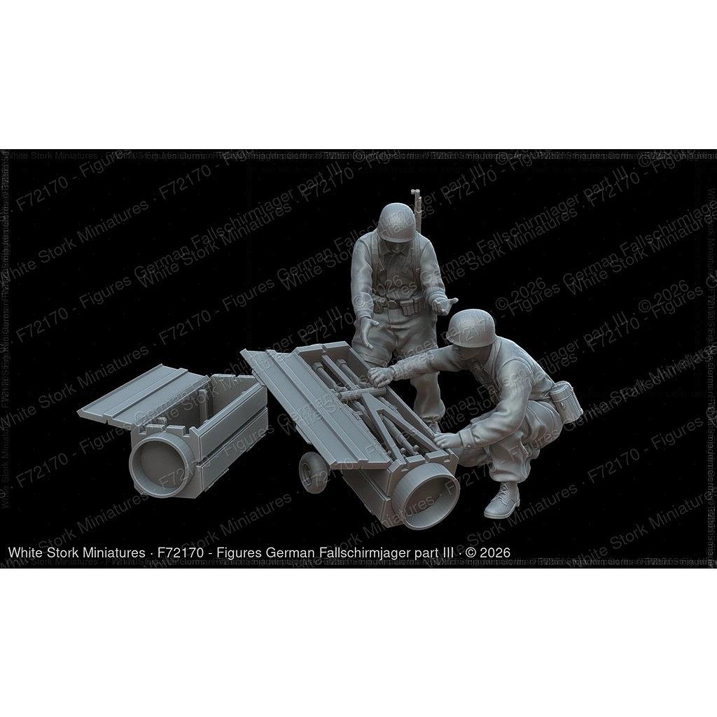 【新製品】F72170 1/72 ドイツ空挺兵 Part 3(補給コンテナを開封する、2体) 【ネコポス規格外】
