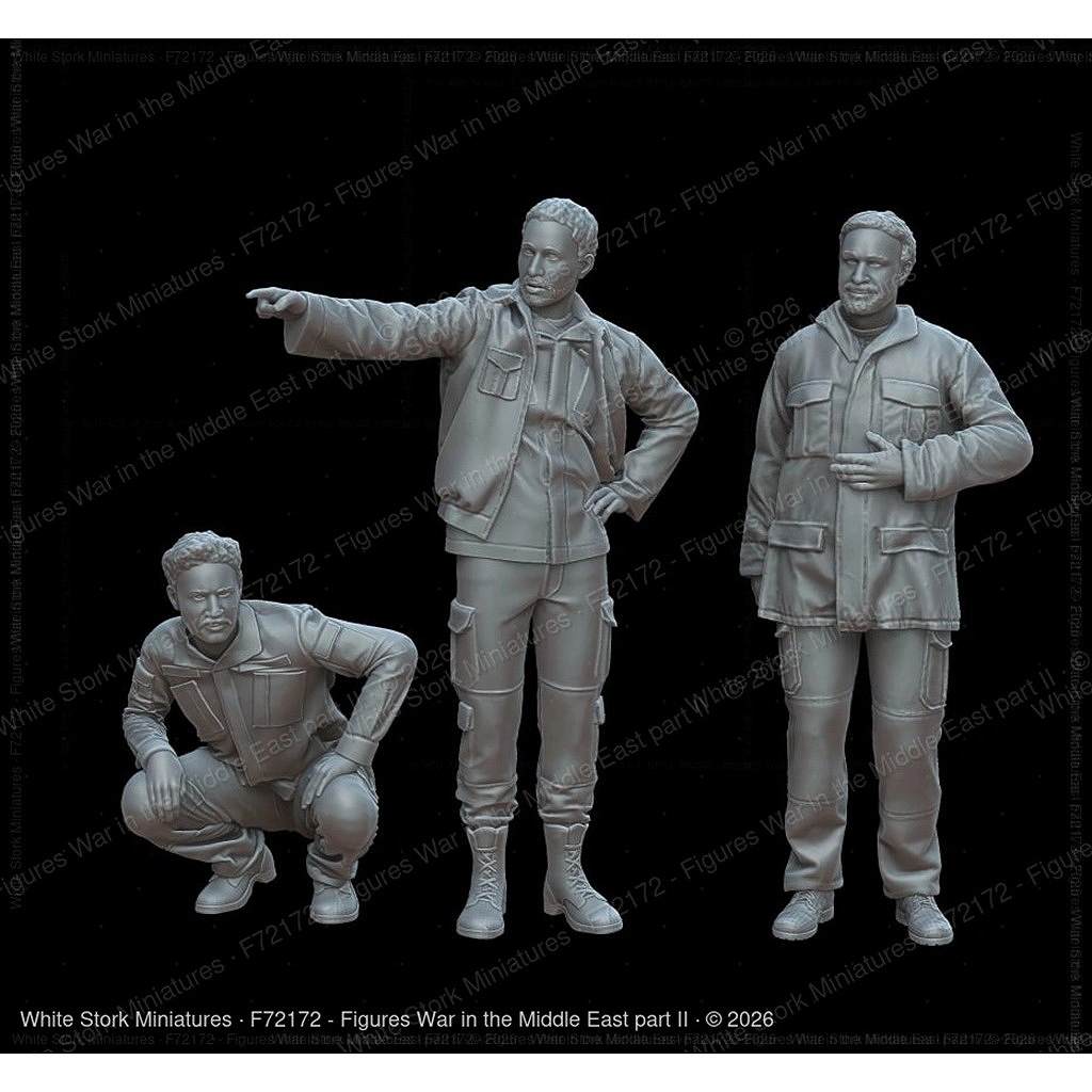 【新製品】F72172 1/72 中東戦争 Part 2(3体) 【ネコポス規格外】