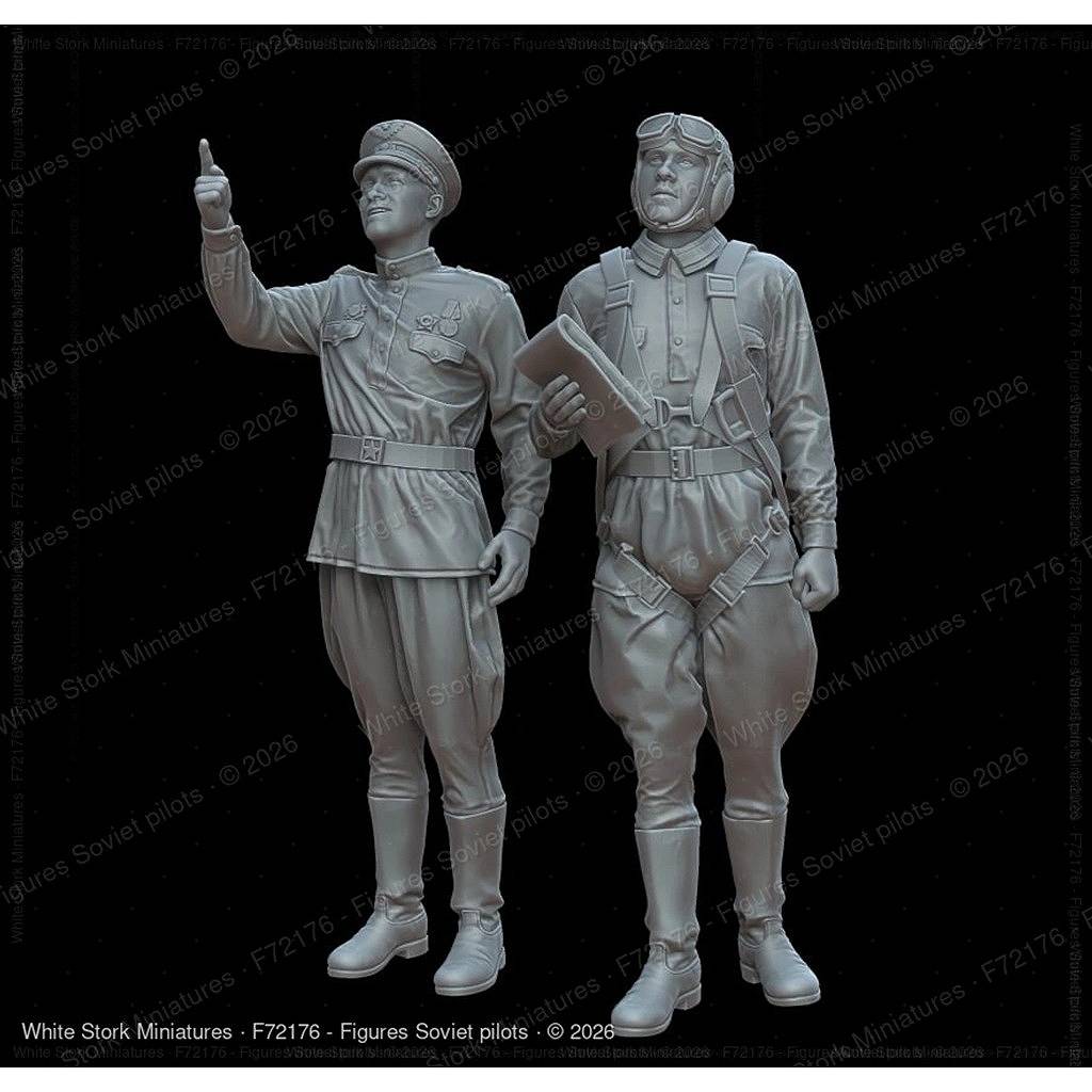 【新製品】F72176 1/72 ソ連軍パイロット(2体) 【ネコポス規格外】