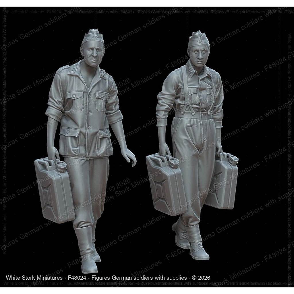 【新製品】F72179 1/72 ジェリカンを携行するドイツ兵2体 【ネコポス規格外】