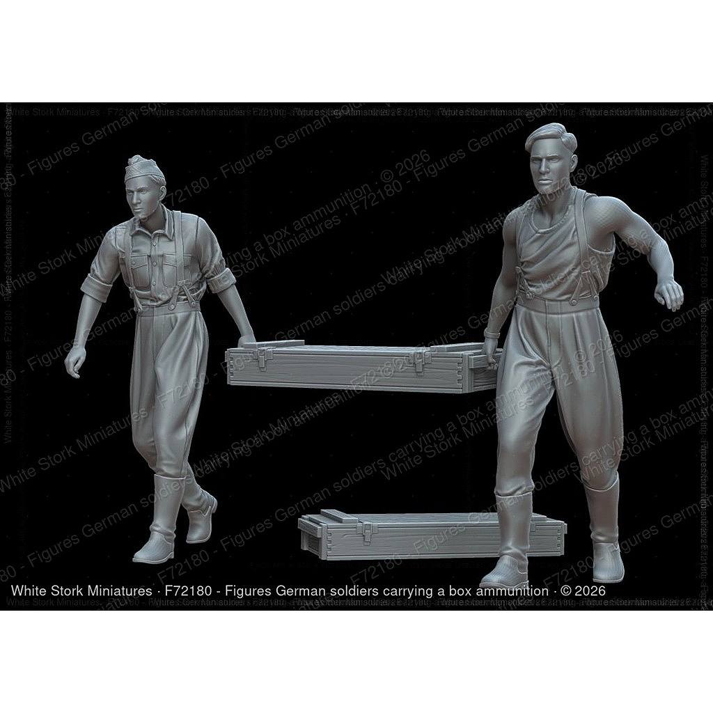 【新製品】F72180 1/72 弾薬箱を運搬するドイツ兵(2体) 【ネコポス規格外】