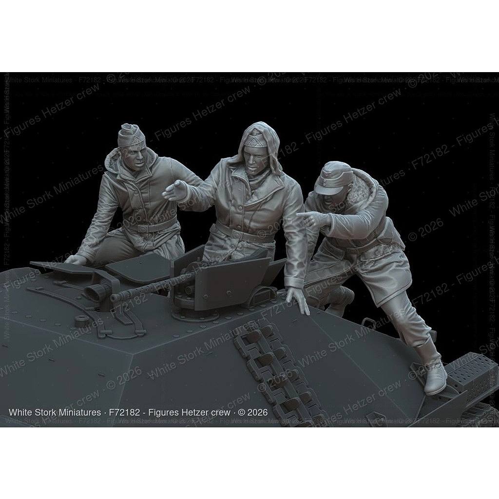 【新製品】F72182 1/72 ヘッツァー駆逐戦車兵(3体) 【ネコポス規格外】