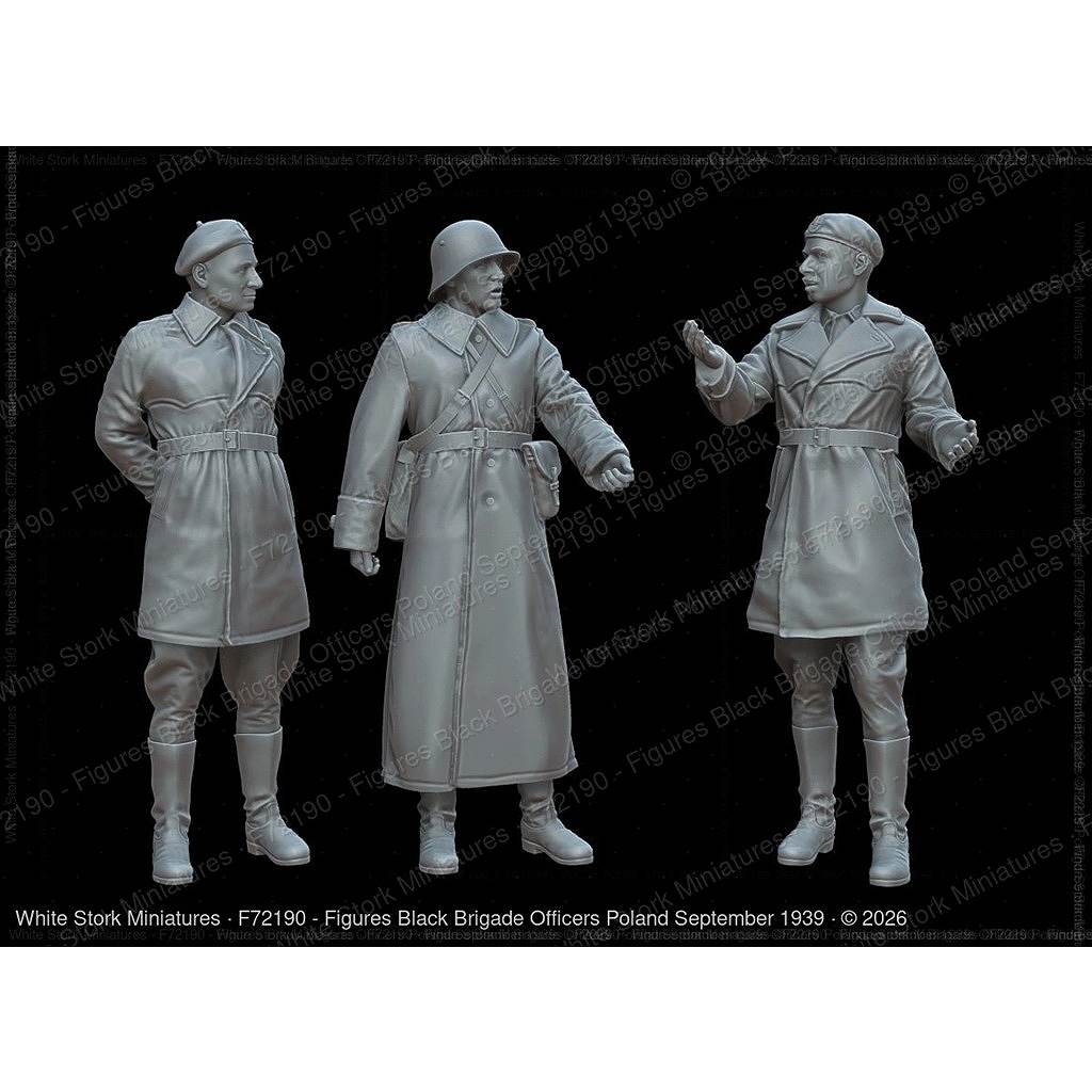 【新製品】F72190 1/72 ポーランド黒色旅団 将校 1939年9月 3体 【ネコポス規格外】
