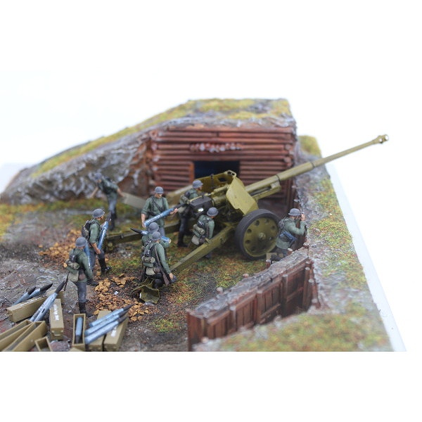 【新製品】72F030 WWII ドイツ 8.8cm PaK43 クルーセット(PaK43は付属していません) 9体