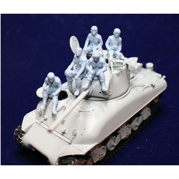 【新製品】72F048 WWII アメリカ 戦車兵セット 着座姿勢 5体