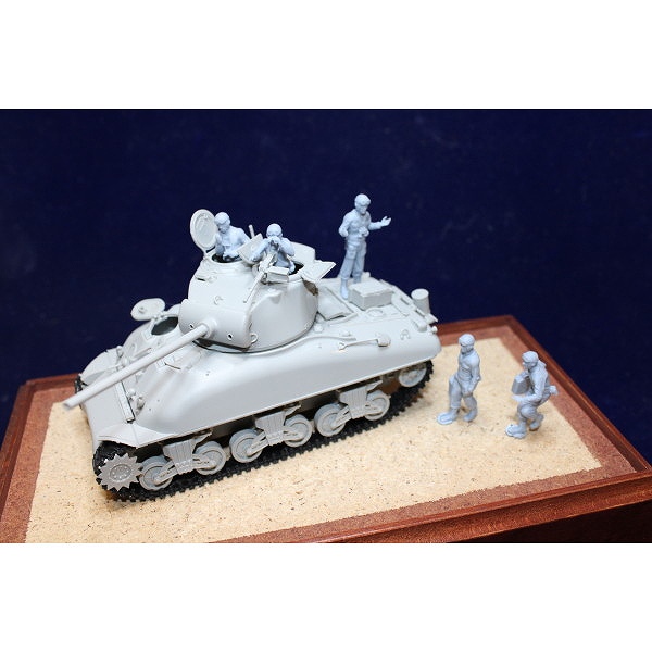 【新製品】72F055 WWII アメリカ 戦車兵セット 給油(車両等は付属していません) 5体