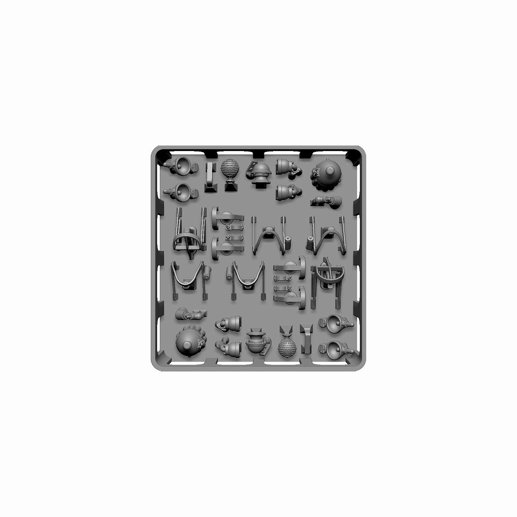 【新製品】BSKC35011 1/35 WWII アメリカ M4 シャーマン中戦車用 ライト類&警笛セット(2両分入)